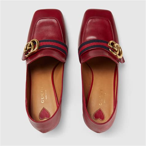 gucci loafer used|gucci loafers with heel.